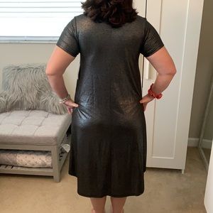 LuLaRoe Carly size S black and silver NWT